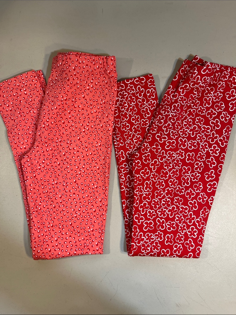 Mayoral Pink and Red Floral & Dot Leggings Set